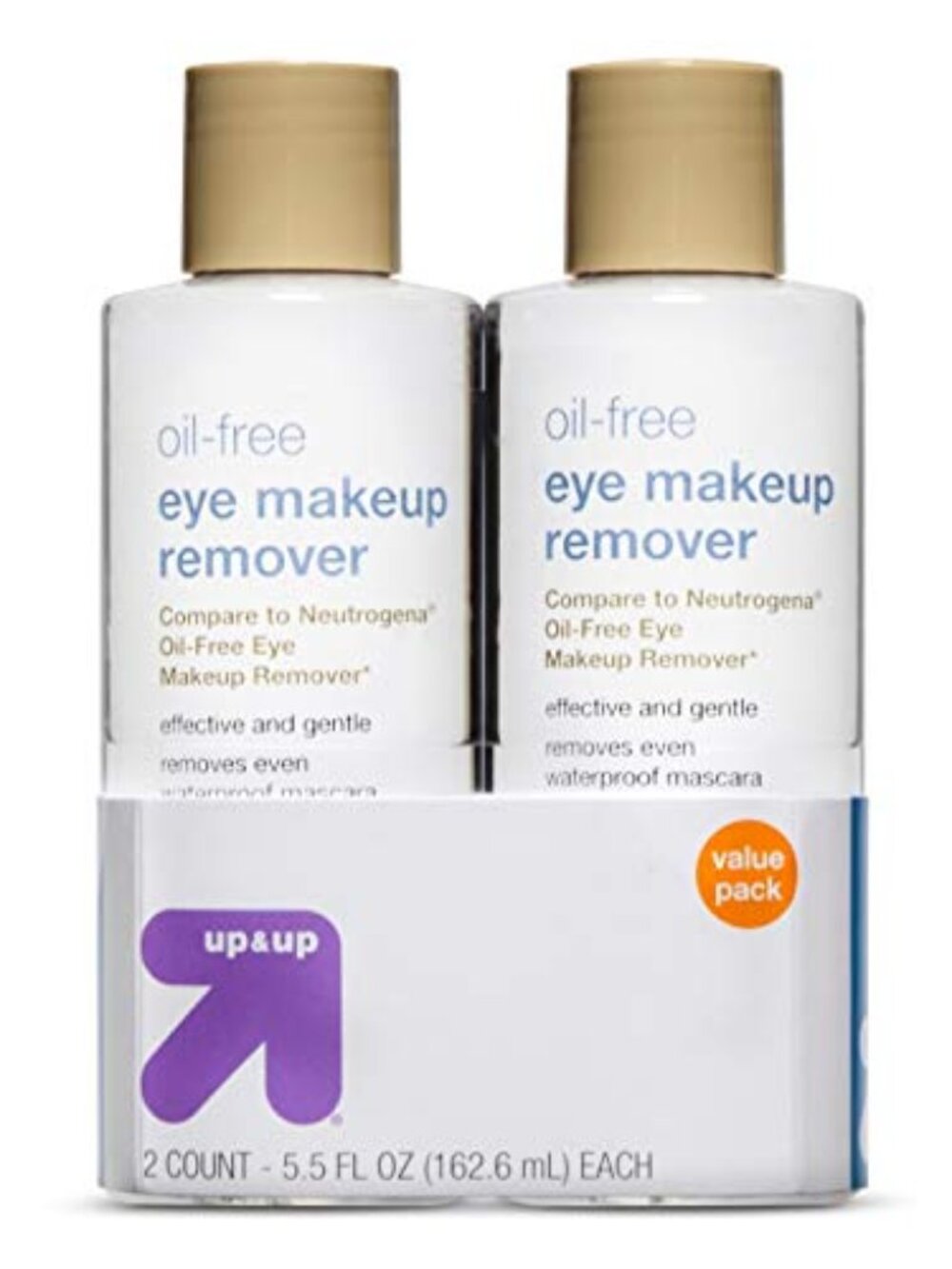 Target up & up Oil Free Eye Makeup Remover | Lot of 2 | 5.5 fl oz | 162.6 mL